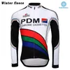 Yarış Ceketleri Klasik PDM Bisiklet Forması Uzun Kollu Pro Yarış Takımı Retro Bisiklet Giyim Ceket Sürme Kıyafetleri Dağ Bisikleti
