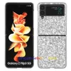 För Samsung Galaxy Z Flip 3 5G Väskor Glitter Hybird Soft TPU Hard PC Skyddskåpa