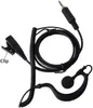 HYS G Shape Auricolare Auricolare con microfono di linea integrato PTT Push to TalkEar Hook Earpiece3.5mm S/P 4C ThreadJack per Yaesu Vertex VX-6R VX-7E