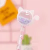 1 PCS Papelaria Kawaii Gel Pen School Office Supply Novel criativo Lantejoulas Gato Glitter Recreação Bonito Gelpen presentes