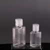 Flacone da viaggio vuoto trasparente 30 ml 60 ml Contenitore con cappuccio ribaltabile Bottiglie di disinfettante per le mani ricaricabili portatili