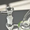 Grube Grube Bent Neck Szkło Bongs Kolorowe Narokiełki Piszące Rurki Olej Dab Rigs Perkolator Rury Wody Kobiet Złącze Z 14mm Clear Bowl dla Palaczy Prezent Hurt