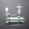 녹색 필터 담배 총 유리 파이프 높은 붕규산 날개 유리 담배 피팅