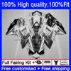 حقن OEM Body for Suzuki Silvery Gray GSXR600 GSXR-750 GSXR-600 600CC 08 09 10 22NO.153 GSX-R600 K8 750CC GSXR750 2008-10 GSXR 750 600 CC 2008 2009 2010 Fairings Kit