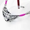 NXY Sex Adult toy Cockrings Male Invisible Stainless Steel Silicone Belt Cock Cage Device Underwear with Hole Catheter BDSM Bondage Sex Toys Men 12105551294