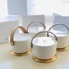 1V Brand Candles Perfumed Candle 220g Scented Bougie Wax Dehors II Neige Feuilles d'Or lle Blanche L'Air du Jardin Long Smell Incense Fast Ship