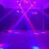 DJライト移動ヘッドRGBWプロジェクター照明DMX-512サウンドアクティブLEDパーティーランプクリスマス誕生日KTVバー