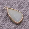 Natural Stone chakra Charms Rose Quartz Healing Reiki Amethyst Crystal Pendant Finding for DIY Men Necklaces Jewelry 14x26mm