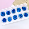 Vacker Forever Flower Rose 23 cm Natural Diy Floral Arts 12pcsbox Romantic Mini Immortal Roses Flowers Head For Valentine0532318331283