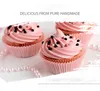 Stampi per strumenti per torte 12 pezzi Pirottini per cupcake riutilizzabili in silicone Muffin Cup Chocolate Baking Cups Custodie Stampi