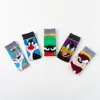 Yeni Tasarımcı Moda Çoraplar Komik Erkekler Hip Hop Joker Yenilik Sanat Sokak Giyim Ördek Kedi Karikatür Bob Esponja