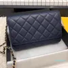 Klassische Feminina Taschen Geldbörse Luxus Damen Designer Kaviar Handtaschen Umhängetasche Schulterkette Qualitätstasche Mini Flap Bag