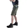 Мужчины военные стиль грузов шорты бренд армии шорты мужские нейлоновые свободные работы случайные тактические шорты летние бермуды 210518
