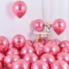 Decorazione per feste Palloncini metallizzati cromati Palloncino in lattice spesso 12 pollici per compleanno Matrimonio Masquerade Decorazioni per San Valentino RH55541