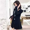 TWOTYLE Casual Black Blazer For Women V Neck Long Sleeve Side Split Korean Slim Blazers Females Spring Fashion Stylish 210930