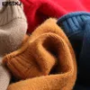 Höst Vinter O-Neck Oversize Tjocktröja Pullovers Kvinnor Lösa Cashmere Turtleneck Sweater Pullover Kvinna Långärmad 210812
