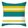 Taie d'oreiller Nanacoba coloré géométrique Style nordique courte housse de coussin en peluche pour la maison canapé taies d'oreiller décoratives