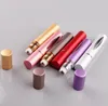 100pcs 10ml Aluminum Perfume Bottle Steel Roll-on For Essential Oil Mini Roller Ball Bottles Travel Refillable Case Container SN4309