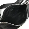 Nylon garn ikonisk mini hobo v￤ska avtagbar p￥se f￤st vid axelremmen Kvinnokedja handtag logotryck v￤vda handv￤skor235q