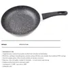 Master Star 20/24/28cm Fry Pan Set Black Frying Pan Granite Coating Pan Steak Egg Skillet Non-stick Gas Cooker 210319