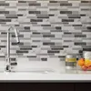 Art3D 30x30cm descascam e vara backsplash telhas adesivos de parede auto-adesivo à prova de água auto-adesivo para cozinha banheiro quarto lavanderia quartos, papéis de parede (1 folhas)