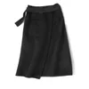 Skirts High Quality Handmade Double-faced 80%wool Skirt Half-length Women Long Section Split 2021 Spring Autumn Women's Clothing