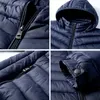 DARPHINKASA Men Winter Parka Coat Jacket Waterproof Hooded Hat Detachable Jacket Men Solid Color Ultra Light Women Parka Coat 211124