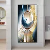 Gold Foil Porch Canvas Painting Light Luxury Wine Glass Posters and Prints Wall Pictures for Gallery Home Decor No Frame Cuadros