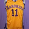 Nikivip Arthur Agee #11 Basketballtröjor Hoop Dreams Movie John Marshall Metropolitan High School Retro Men Stitched Custom Any Number Name