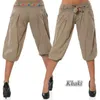 Pantalon femme Capris ZOGAA femmes pantalons de survêtement mode genou longueur 2021 été solide couleur bonbon décontracté Chino Harem S-5XL