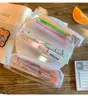 Travel Transparent Makeup Bag Simple Toiletry Case Women Clear Pencil Case Brush Organizer Pouch Men Toothbrush Bags Unisex