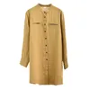 Johnature, camisas largas Vintage para mujer, blusas de ramio de Color sólido, blusas sueltas de primavera, camisas informales de manga larga con soporte para mujer, 210521