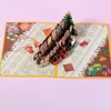 Biglietti d'auguri 3D Holiday Xmas Merry Up Christmas For Year Card Bambini Moglie Donne Marito Regalo