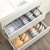 3pcs/lot Bra Storage Boxes Underwear Clothes Organizer Drawer Nylon Divider Closet Folding Ties Socks Shorts Organizers 5 colros to choose