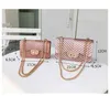 Berühmte Marke PVC Messenger Bag Luxus Schulter Stepp Designer Handtaschen Vintage Weibliche Kette Jelly Pack 211028