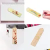 Bokmärke 10 Pack bambu tomma bokmärken oavslutade trätaggar med hål för DIY Art Craft