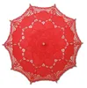 Colourful Cotton Bridal Parasol Handmade Battenburg Lace Embroidery Sun Umbrella Elegant Wedding Party Decoration Umbrella RRD11678