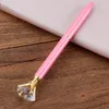 Ballpoint Pens Student Pen With Large Diamond Crystal Ballpoint Pens School Office Promotion Gift Metal Gem Pens 26 Colors GYL40