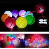 50 adet / grup Mini Küçük LED Balon Flaş Lamba Kağıt Fener Noel Düğün Dekor Için Dekor Işık BZ 211122