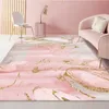 Carpets Modern Nordic Large Carpet Living Room 3D Print Gold Pink Colorful Abstract for Kitchen Bedroom Area Rug Home Decor Mat Tapis R230802