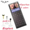 40PC / Box-Bioplast Labret 16g Flexibel push-in Lip Stud BlackGoldSteel Steel Ball Ear Crockilage Tragus smycken