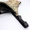 Beauwear Super Plus Size Women Leopard Bra Brief Set d E f G Cup Female Lace Underwear set Full Coverage Soft Thin Lingerie set X0526