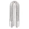 Moda lunga testa di strass catena di gioielli in cristallo per accessori per capelli da donna Designer carino Boho fascia da sposa regalo di lusso