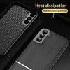 Bionic Wood Grain Phone Cases voor Samsung S21Plus S20 Ultra S10 Note20 Note10 iPhone 12 11 Promax ultradunne auto magnetische ringbeugel anti-herfst beschermhoes