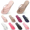 Tofflor Mode Beach Skor Flip Flops C47 Kvinnor Grön Gul Orange Navy Bule Vit Rosa Brun Sommar Sport Sneaker 35-38