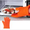 Organisateur de silicone Gants thermiques isolés Gants de four à micro-ondes Clip de plaque chauffante Anti-brûlure Épaissir Mitt Outils de cuisine JJA224