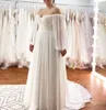 Elegante 2021 Weiß Einfache A-Linie Brautkleider Plus Größe Brautkleider Schatz Hals Puffärmel Satin Vestidos De Novia