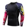 Running Jerseys Men039S Sports Fitness Clothing Long Sleeve Shirts QuickDrying fukt Utomhusblomma Arm Tights Tshirt Comp1927466