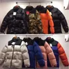Amerika Kuzey Parkas Karışık Renkler Çift Pamuk Mont Rahat Standı Yaka Sıcak Aşağı Kirpi Ceketler Erkekler / Bayanlar Top 211018