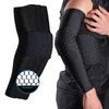 Cotovelo joelheira joelheira de qualidade honeycomb suporta treinamento de teatro de proteção contra proteção elástica de braço de braço de braço de bandagem de basquete vollyball